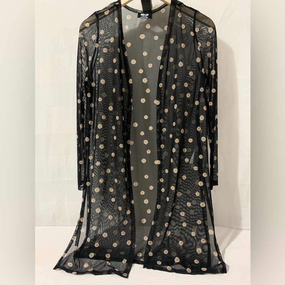 Jolie & Joy see through jacket. Fits as small